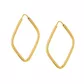 Brinco De Ouro 18k Argola Losango Slim g