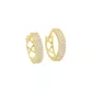 Brinco De Ouro 18k Argola Luminescente