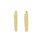 Brinco De Ouro 18k Argola Oval Celestial