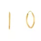 Brinco De Ouro 18k Argola Oval Plus M