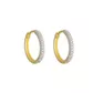 Brinco De Ouro 18k Argola Oval Radiante G
