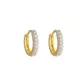 Brinco De Ouro 18k Argola Oval Radiante P