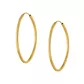 Brinco De Ouro 18k Argola Oval Slim G