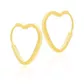 Brinco De Ouro 18k Argola Plus Coração P