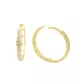 Brinco De Ouro 18k Argola Radiante G