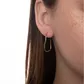 Brinco De Ouro 18k Argola Slim Coração G