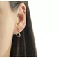 Brinco De Ouro 18k Argola Slim Coração P