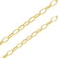 Corrente De Ouro 18k Elo Português Oval De 3,5mm Com 60 Cm 