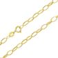 Corrente De Ouro 18k Elo Português Oval De 3,5mm Com 60 Cm 