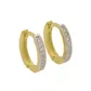 Brinco De Ouro 18k Argola Star