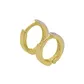 Brinco De Ouro 18k Argola Star