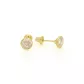 Brinco De Ouro 18k Áurea 4,0mm