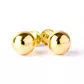 Brinco De Ouro 18k Bolinha De 5mm