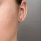 Brinco De Ouro 18k Bolinha De 6mm