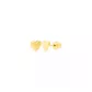 Brinco De Ouro 18k Coração Cheio 3,0mm
