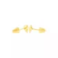 Brinco De Ouro 18k Coração Cheio 4,0mm