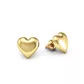Brinco De Ouro 18k Coração Cheio 6,0mm