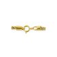 Pulseira De Ouro 18k Corda Tricolor De 4,5mm Com 19cm