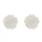Brinco De Ouro 18k Flor De Madre Pérola 8mm