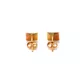 Brinco De Ouro 18k Mini Escravas Tricolor
