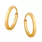 Brinco De Ouro 18k Plus Argola Redonda P