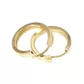 Brinco De Ouro 18k Plus Argola Redonda Pp