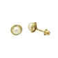 Brinco De Ouro 18k Rococó De Pérola 4mm