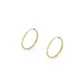 Brinco De Ouro 18k Slim Argola Redonda P