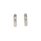 Brinco De Ouro Branco 18k Argola Luar G