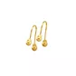 Brinco Infantil De Ouro 18k Anzol Com Bolinhas De 3mm