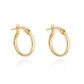 Brinco Infantil De Ouro 18k Argola 10mm C/ Trava