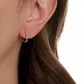 Brinco Infantil De Ouro 18k Argola Coração De 10mm