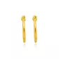 Brinco Infantil De Ouro 18k Argola fio redondo