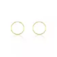 Brinco Infantil De Ouro 18k Argola Fio Redondo De 10mm