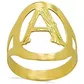 Anel De Ouro 18k Com Letra ( a à z )