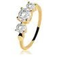 Anel De Ouro 18k Com Zircônias