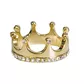Anel De Ouro 18k Coroa Com Pedras