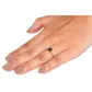 Anel De Ouro 18k Pavê Com Zircônias Negras