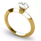 Anel De Ouro 18k Solitário Famous Com Zircônia De 5mm
