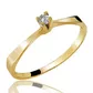 Anel De Ouro 18k Solitário Lady Com Zircônia