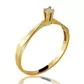 Anel De Ouro 18k Solitário Lady Com Zircônia