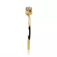 Anel De Ouro 18k Solitário Marie Com Zircônia