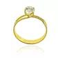 Anel De Ouro 18k Solitário Modern De Zircônia