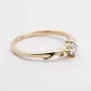 Anel De Ouro 18k Solitário Queen Com Zircônia
