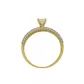 Anel Solitário de Ouro 18k Elegancy Com Zircônias