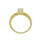 Anel Solitário de Ouro 18k Shine Com Zircônia