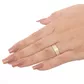 Aliança Individual De Ouro 18k 5,8mm Com Zircônias