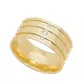 Aliança Individual De Ouro 18k Semi Anatômica De 9mm Com Zircônias