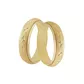 Par De Aliança Casamento De Ouro 18k Alana Anatômica De 5,0 mm