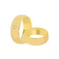 Par De Aliança Casamento De Ouro 18k Anatômico Com 7mm Com Zirconia